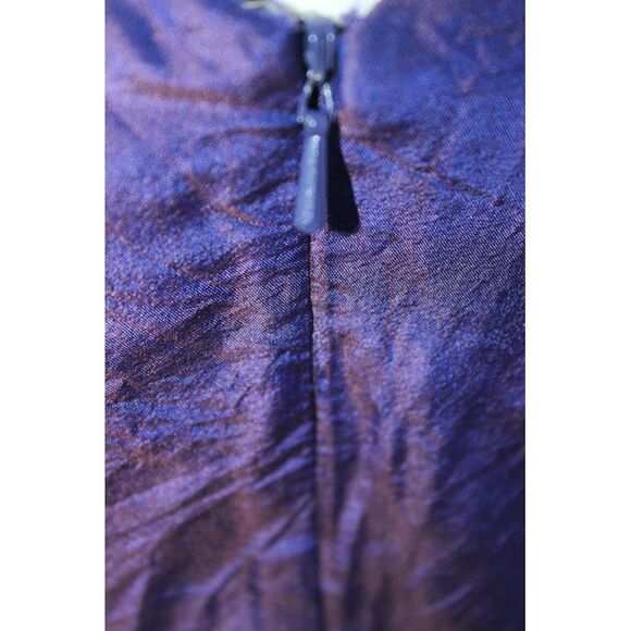 Calypso Saint Barth Womens Silk Crepe V-Neck Empire Waist Dress Purple Size XS - Picture 4 of 7